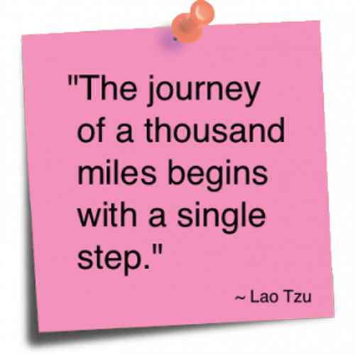 The journey of a thousand miles begins with a single step - Living Fit Lifestyle