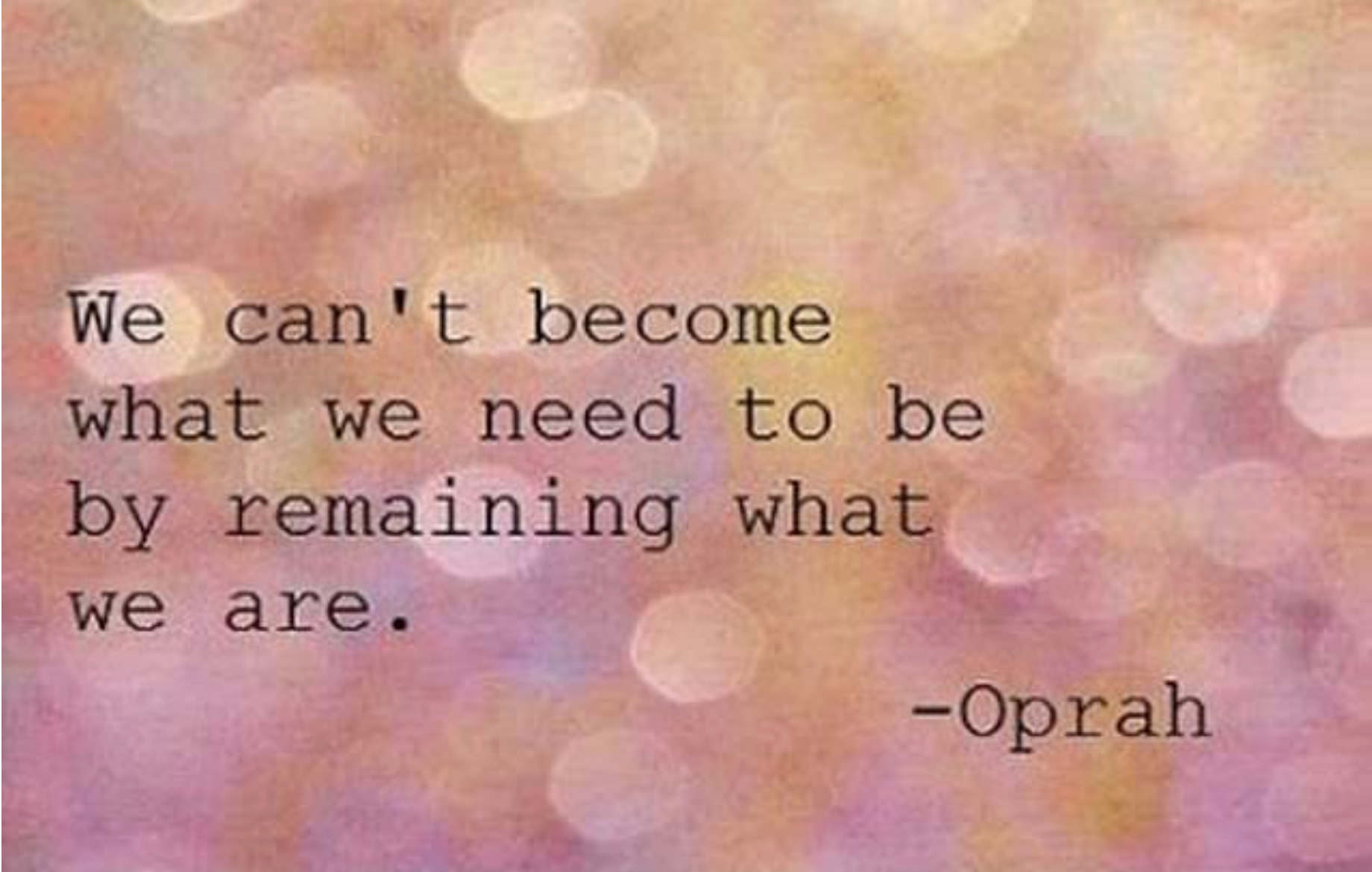 Oprah quote - Living Fit Lifestyle