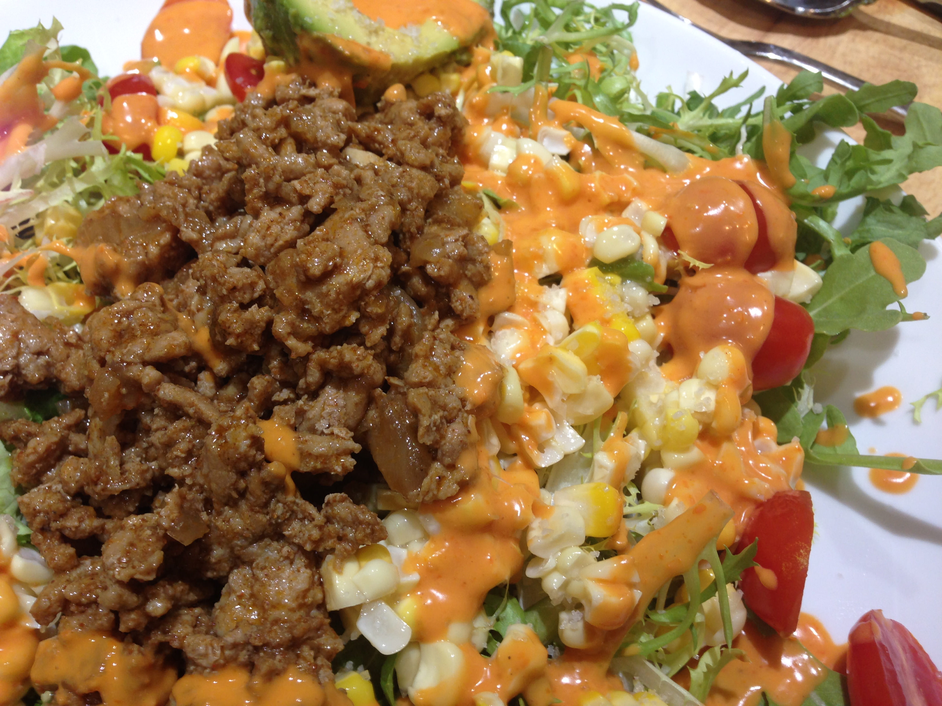 Spicy Taco Salad - Living Fit Lifestyle