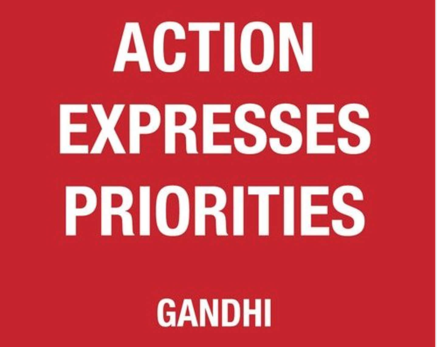 action expresses priorities - Living Fit Lifestyle